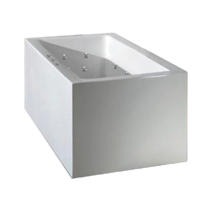 1520-1700*750*580mm Broadway Ataud White Rectangle 12 Jets Acrylic Freestanding Spa Bathtub