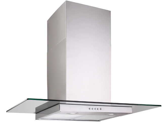 600mm Dilusso Glass Canopy With Q Series Indoor/Outdoor Motor Rangehood