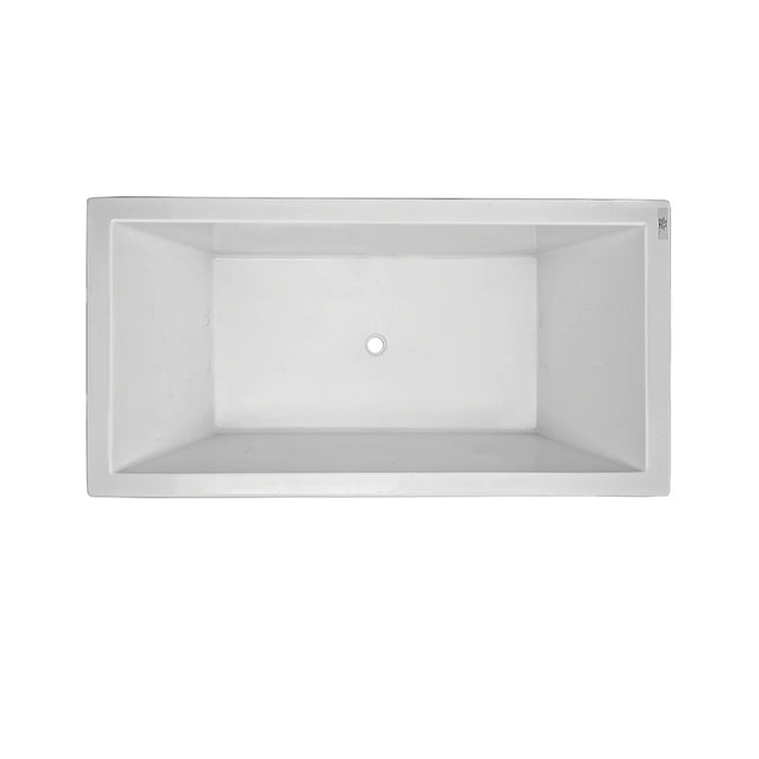 1550-1800*840*480/480/500mm Broadway Catolina White Acrylic Rectangle Drop In Bathtub