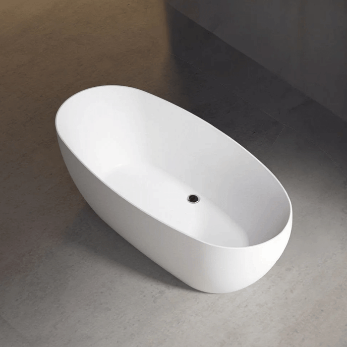 FS12 1500/1700mm White Oval Acrylic Freestanding Bathtub