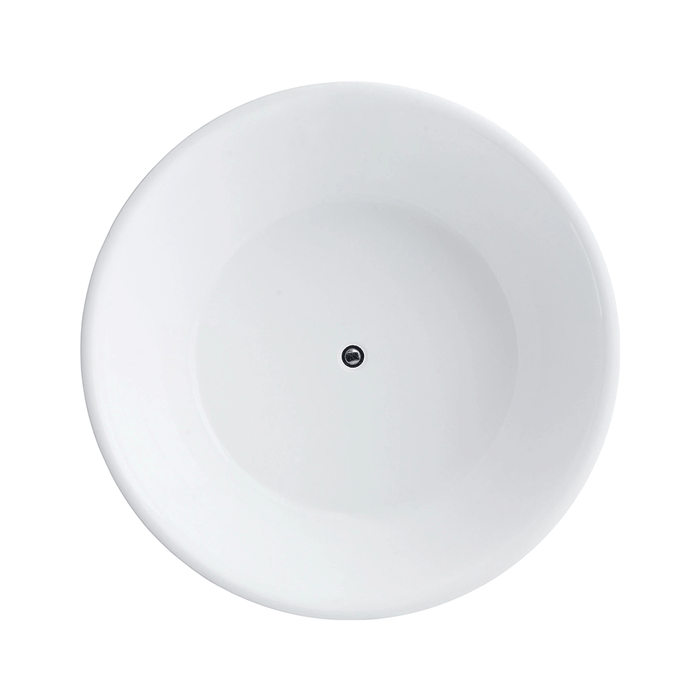 1400*1400*600mm Broadway FS19 White Acrylic Round Freestanding Bathtub