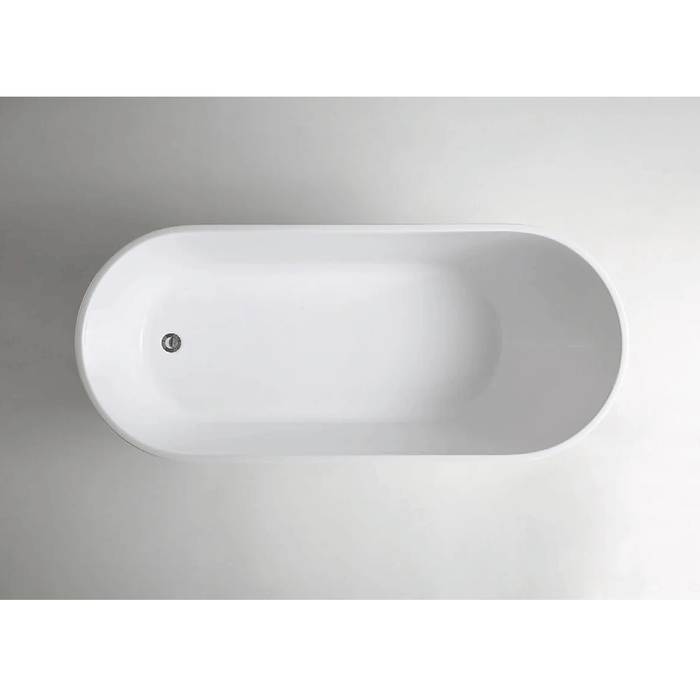 1500/1700*700mm Broadway FS6 White Acrylic Freestanding Bathtub