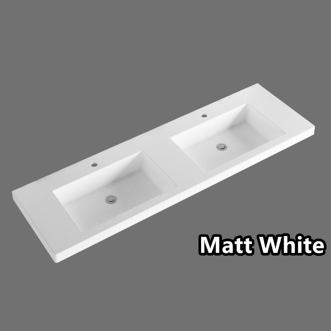 600-1500*450*550mm ABS Hawaii Matt White Shaker Plywood Vanity