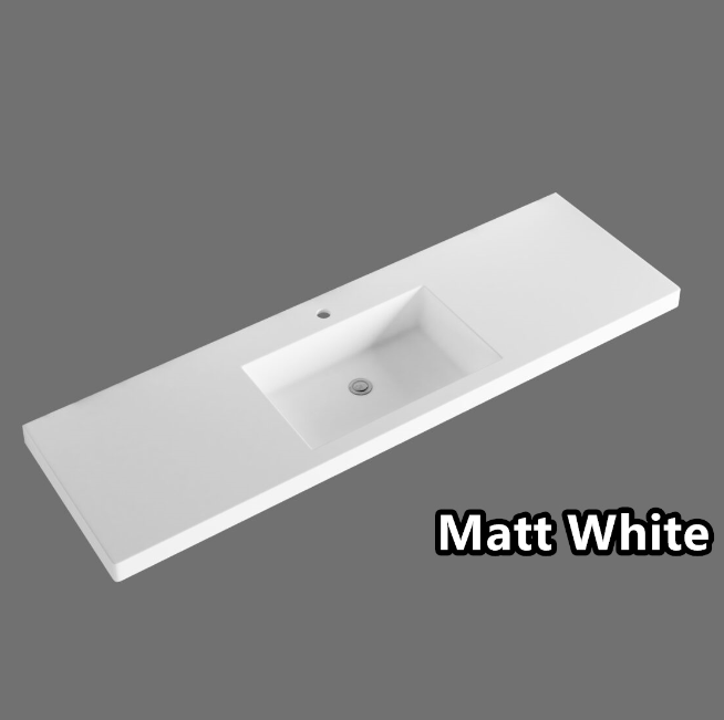 600-1500*450*550mm ABS Hawaii Matt White Shaker Plywood Vanity