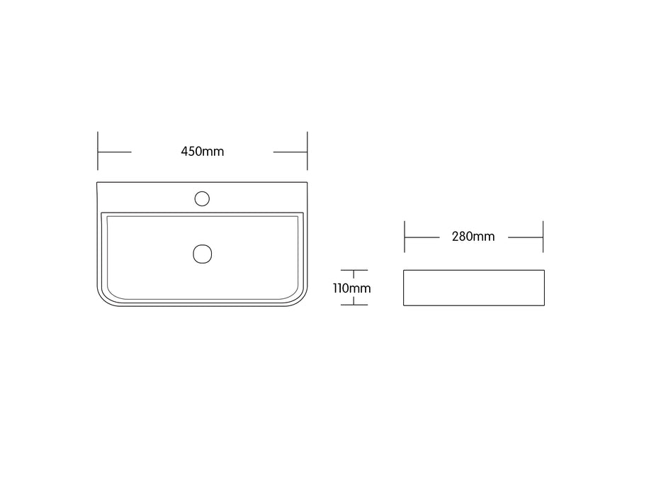 300*200*100mm Infinity Gloss White Ceramic Rectangle Above Counter Basins