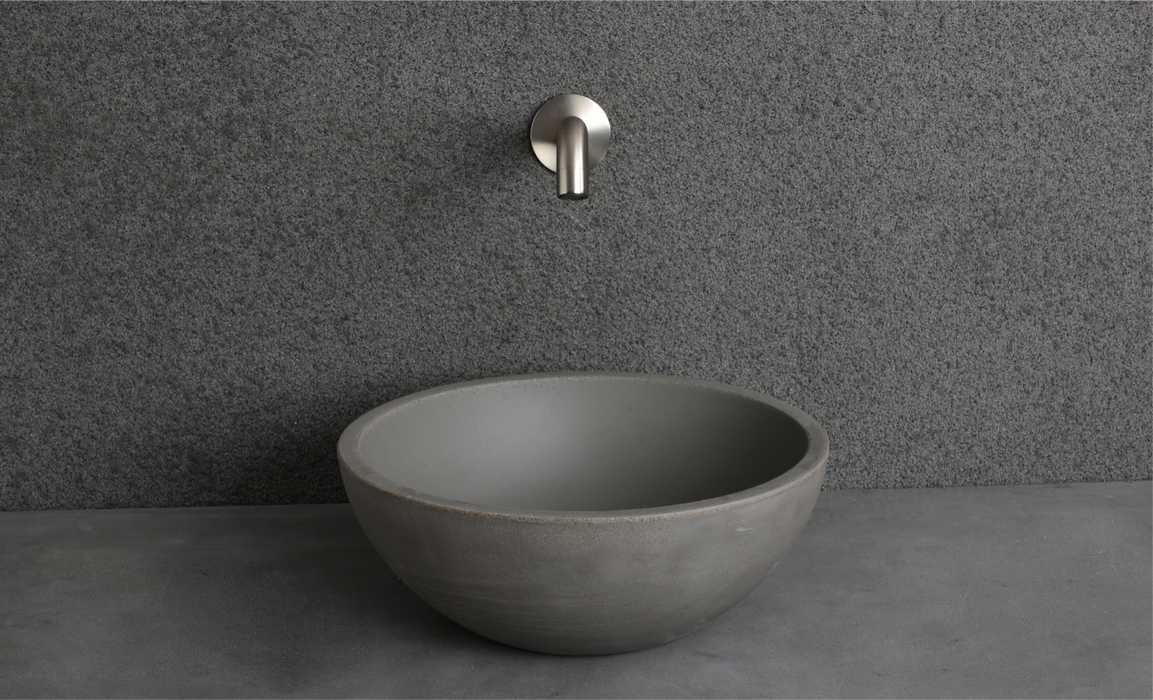 360*360*145mm Infinity Grey Concrete Round Above Counter Basins