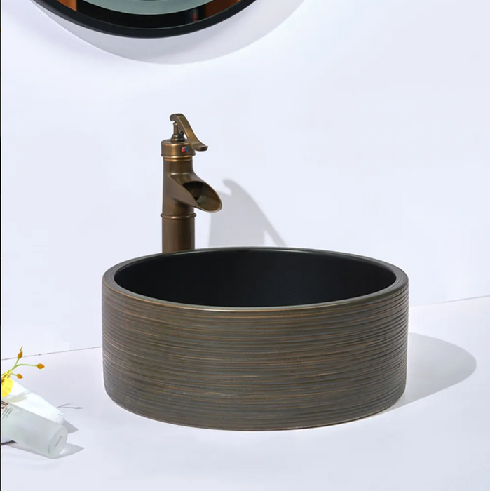 410*410*150mm Infinity Other Colors Porcelain Round Above Counter Basins