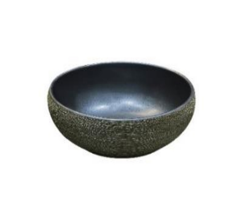 340*340*140mm Infinity Art Dark Green Porcelain Round Above Counter Basins