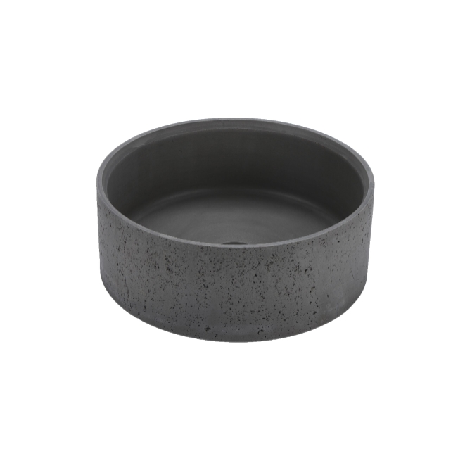 390*390*150mm Infinity Grey Concrete Round Above Counter Basins