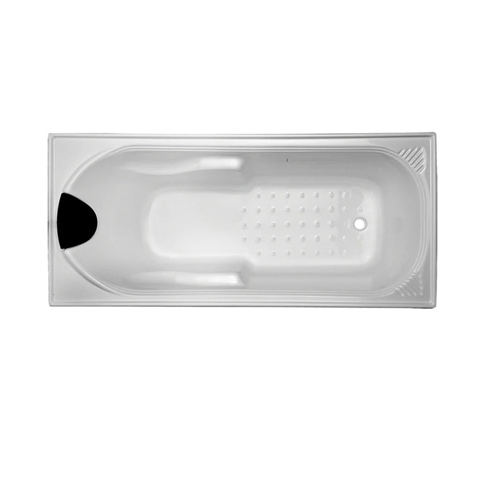 1320-1800*815*530mm Broadway Isabella White Acrylic Rectangle Drop In Bathtub