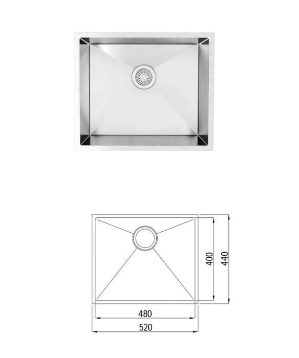 1060*600*900mm Otti Satin White Fluted Base Laundry Cabinet With Stone Top And Sink