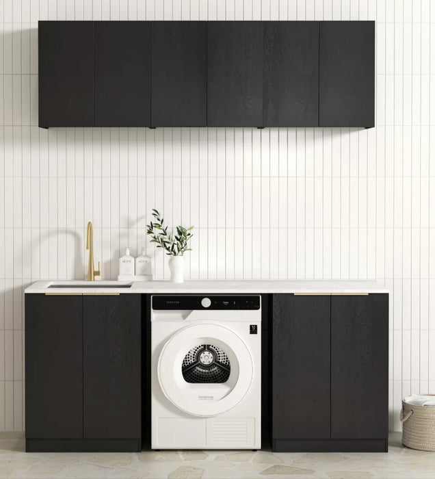 1305*600*2100mm Otti Byron/Bondi Laminated Black Oak Moisture Resistant Plywood Laundry Kit