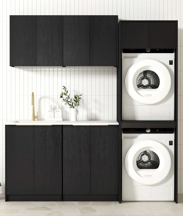 1305*600*2100mm Otti Byron/Bondi Laminated Black Oak Moisture Resistant Plywood Laundry Kit