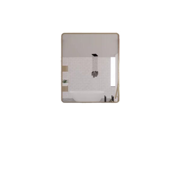 900/1200mm 45mm ABS Gold/Black Plain Rectangle Square Wall Mounted Mirror Only