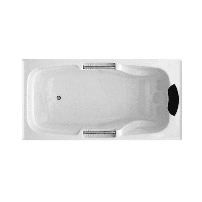 1725*860*530mm Broadway Marchena White Acrylic Rectangle Drop In Bathtub