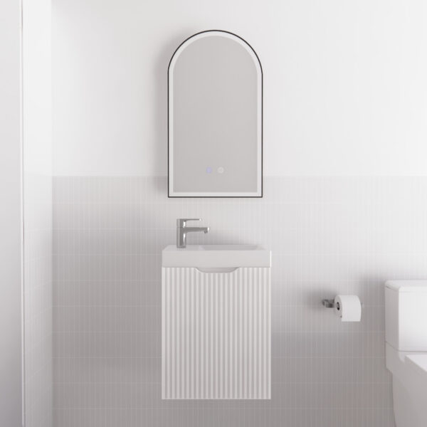 450*250*550mm ABS Vienna Matt White Wall Hung Mini Vanity