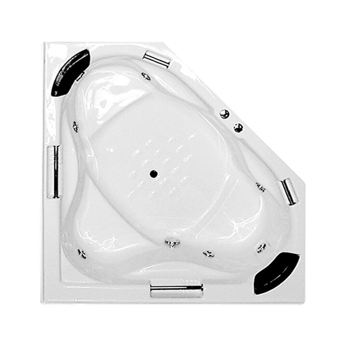 1490*1490*550mm Broadway Alhambra 7/11/15 Jets Acrylic Diamond Corner Spa Bathtub