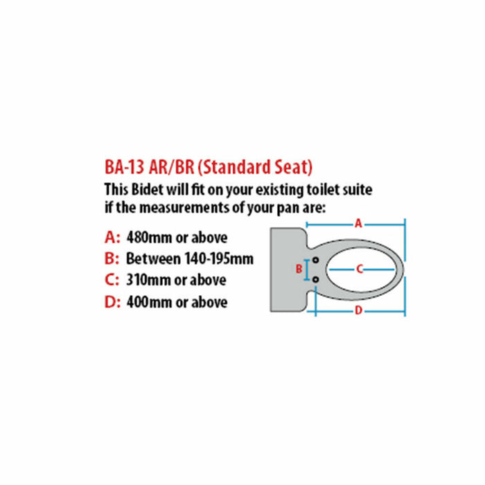 The Bidet Shop Coway BA13A Mid-Range Retrofit Coway Bidet Smart Toilet Seat Cover