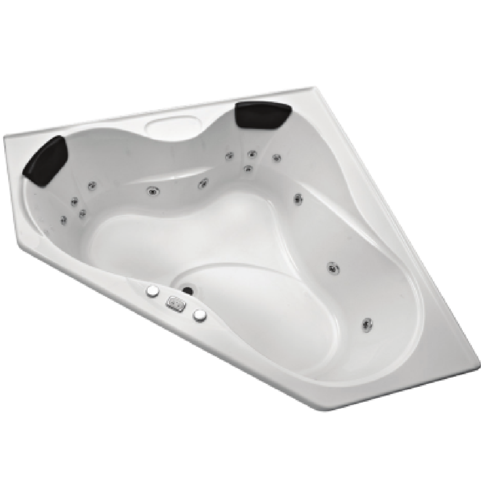 1510*1510*500mm Broadway Alcazar 16 Jets Acrylic Diamond Corner Spa Bathtub