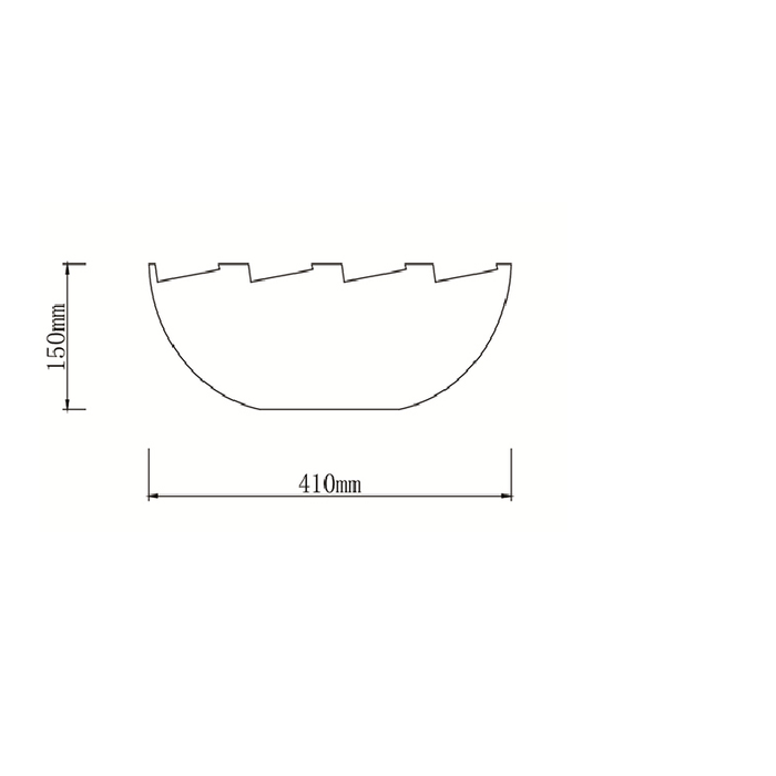 410*410*150mm Infinity Yellow Porcelain Special Shape Above Counter Basins