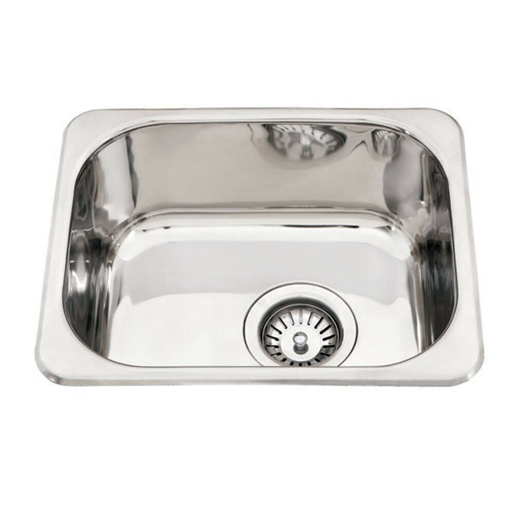 390*320*160mm Sink Stainless Steel Single Bowl for Kitchen Laundry